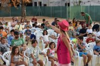 Sacando los voluntarios